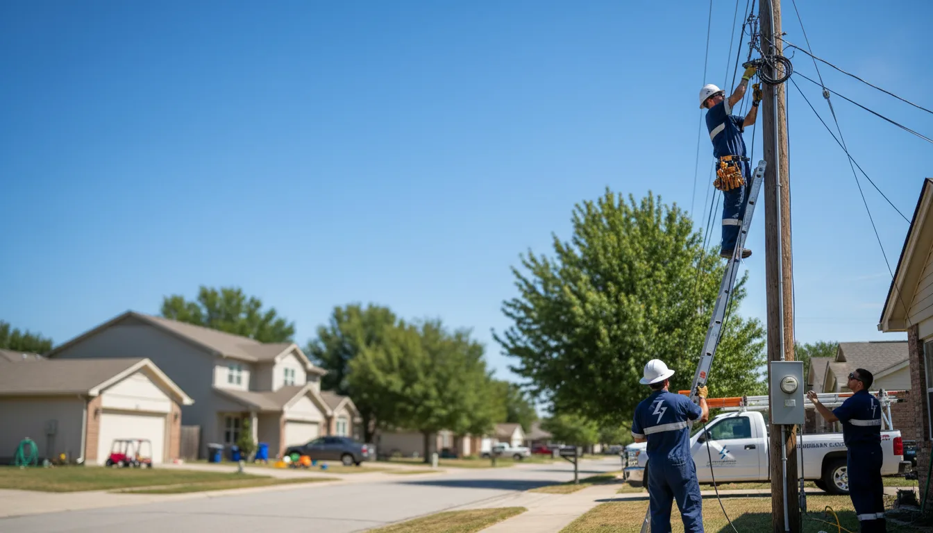 Residential electrician providing installation services in Stockport, IA